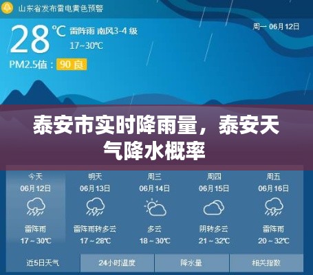 泰安市實時降雨量，泰安天氣降水概率 