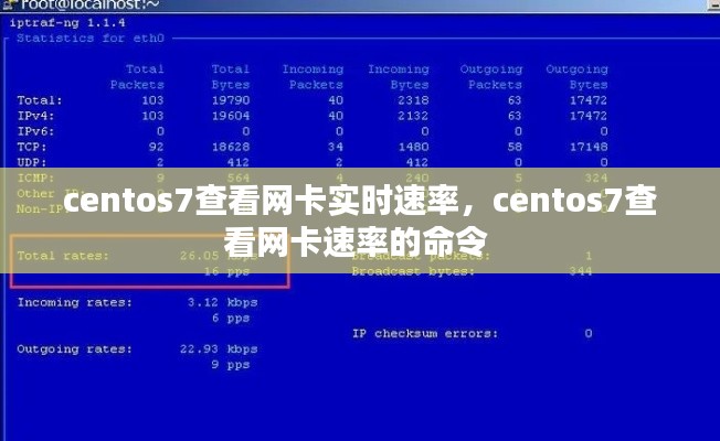 centos7查看網(wǎng)卡實(shí)時速率，centos7查看網(wǎng)卡速率的命令 