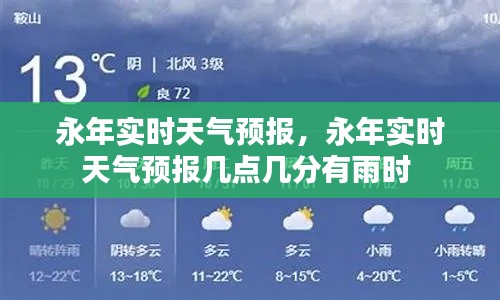 永年實時天氣預報，永年實時天氣預報幾點幾分有雨時 