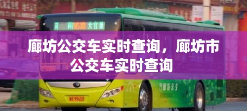 廊坊公交車實(shí)時(shí)查詢，廊坊市公交車實(shí)時(shí)查詢 