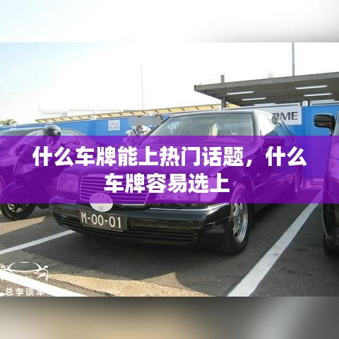 什么車牌能上熱門話題，什么車牌容易選上 