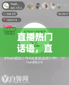 直播熱門話語，直播話語大全 